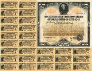 $100 2nd Liberty Loan Bond